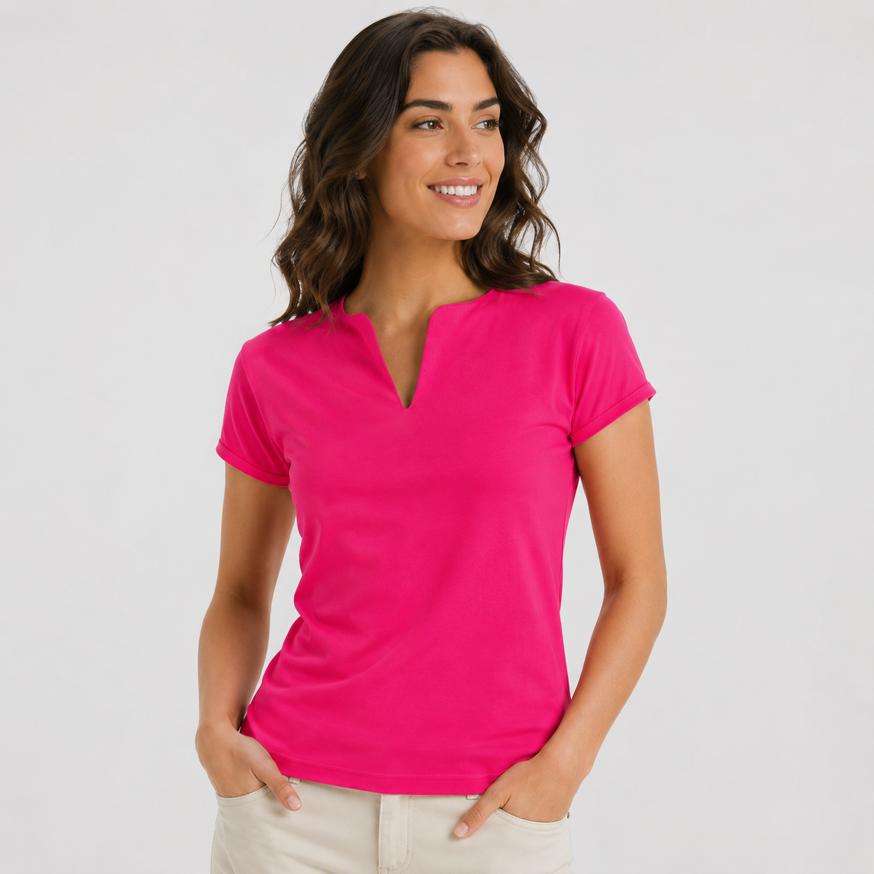 6532 - BELICE Fitted short-sleeved T-shirt