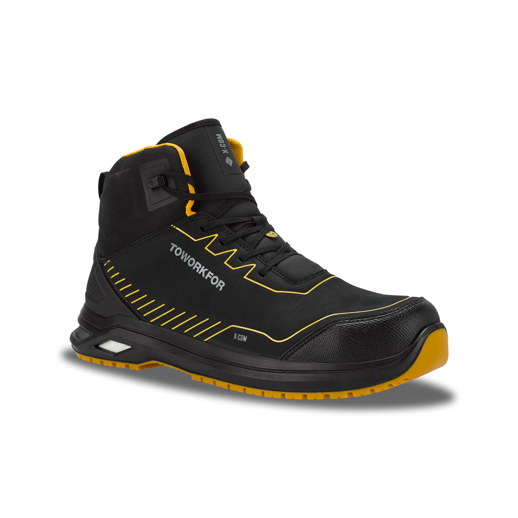6B25.70 - Sicherheitsschuhe X-505 S3/SRC/ESD Schwarz/Gelb