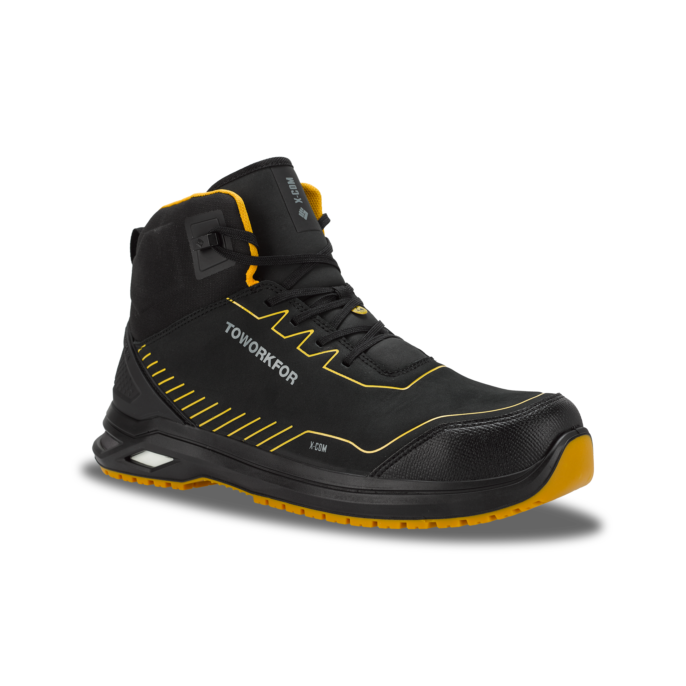 6B25.70 - Sicherheitsschuhe X-505 S3/SRC/ESD Schwarz/Gelb