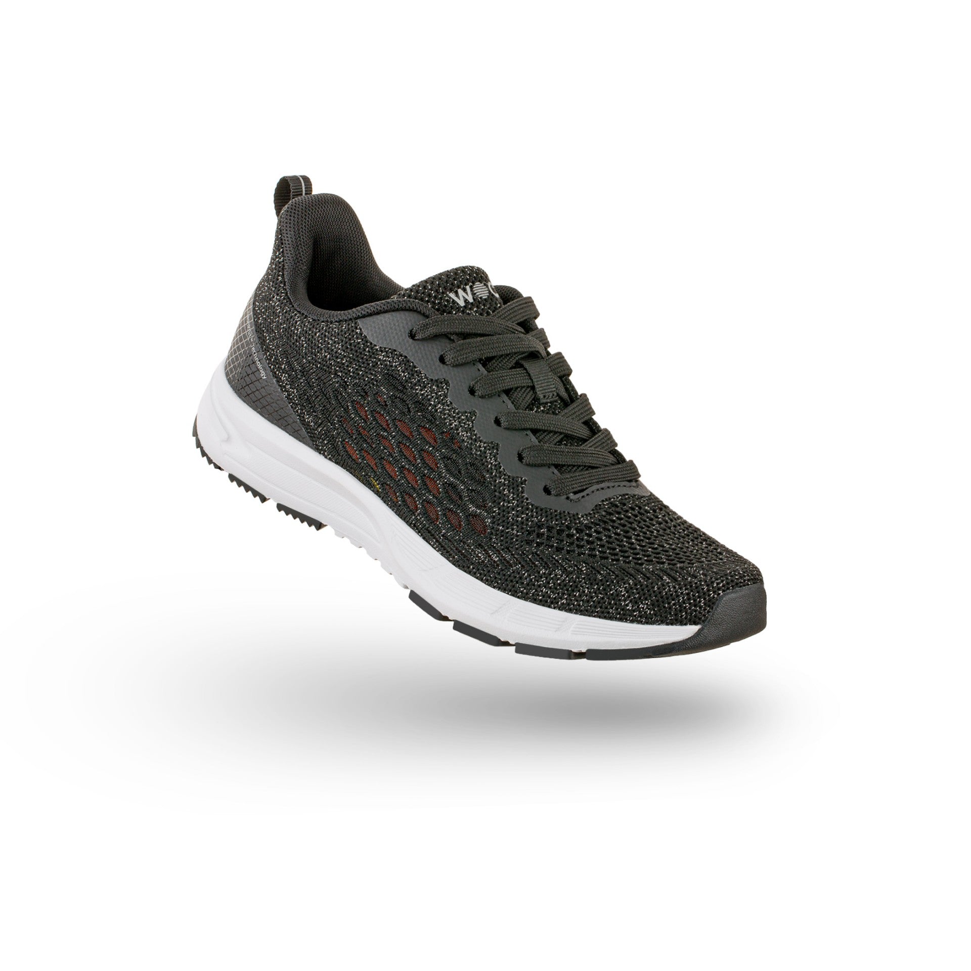 BR19 - Sneakers BREELITE 19 Schwarz mit Glitzer