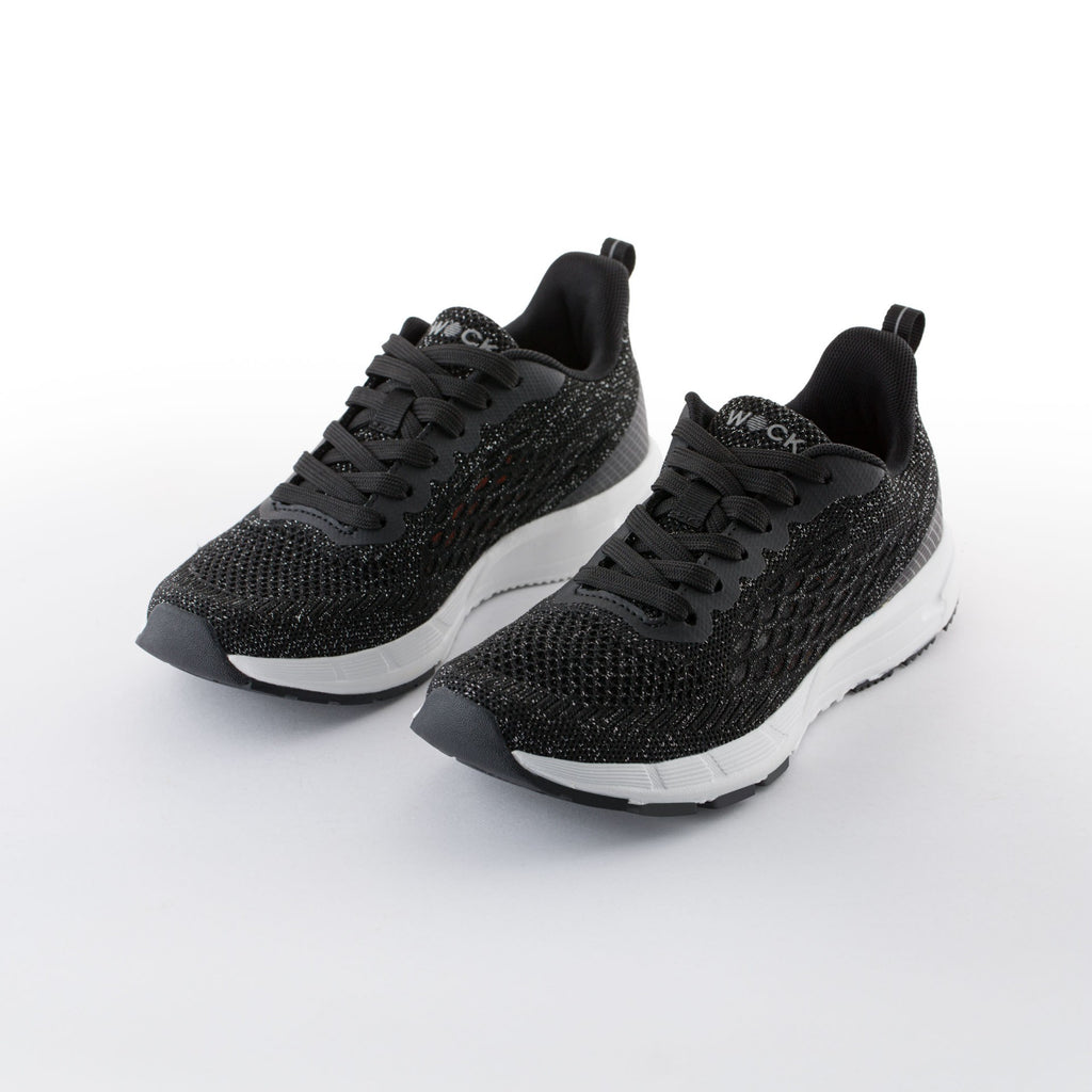 BR19 - Sneakers BREELITE 19 Schwarz mit Glitzer