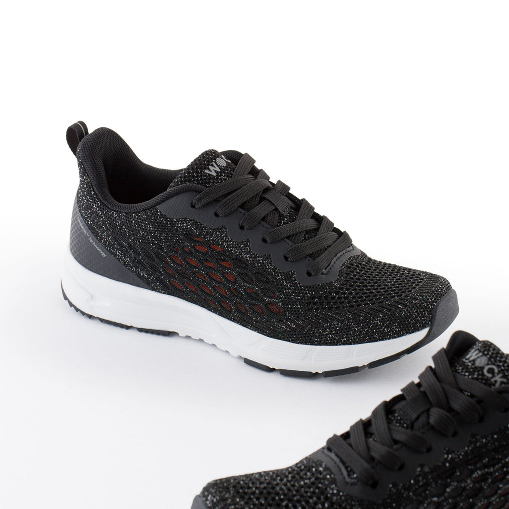 BR19 - Sneakers BREELITE 19 Schwarz mit Glitzer