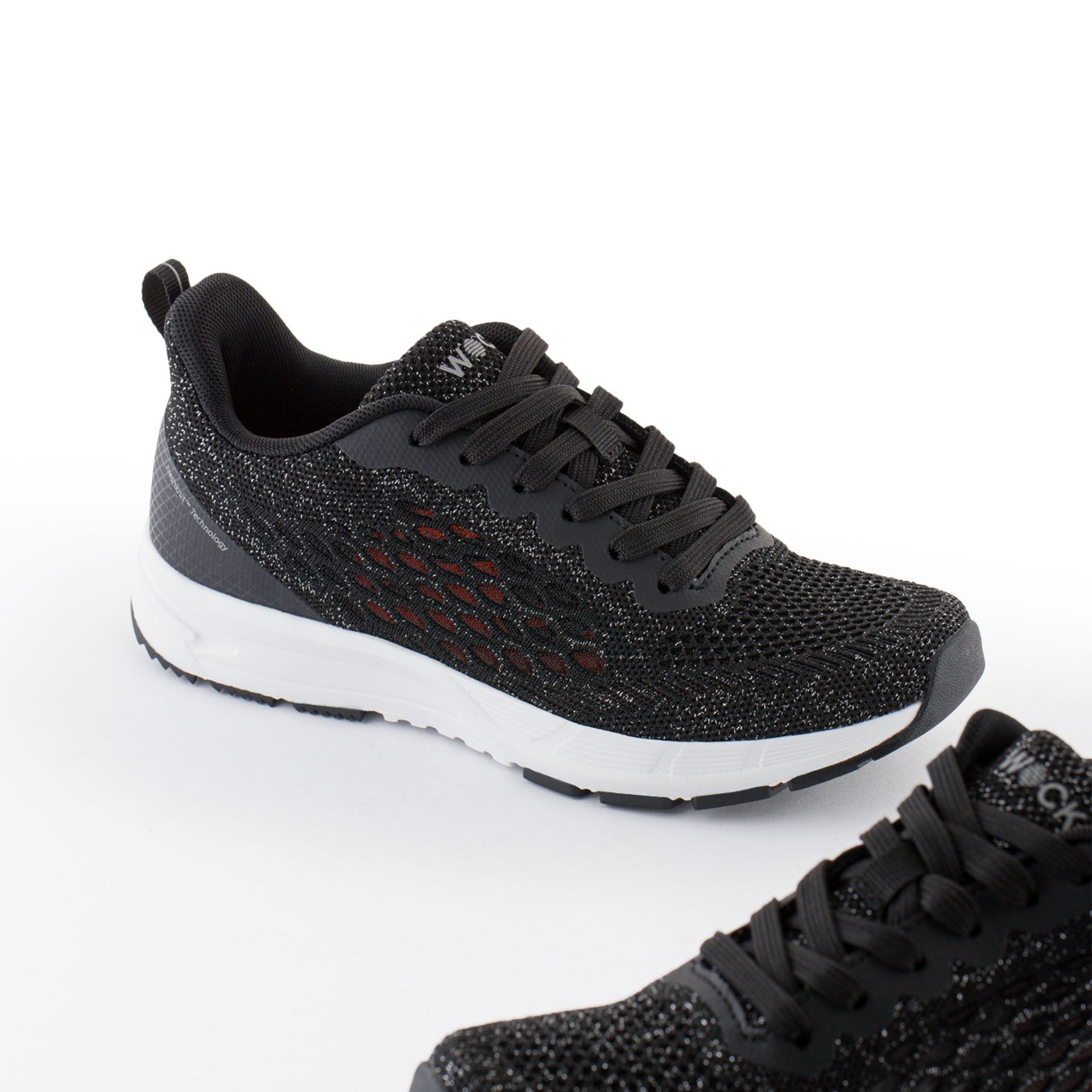 BR19 - Sneakers BREELITE 19 Schwarz mit Glitzer