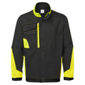 CD118BY - WX1 Veste de travail matelassée bicolore en coton Noir/Jaune