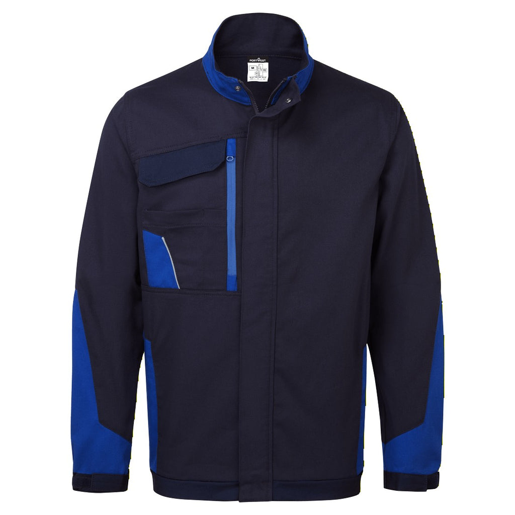 CD118NR - WX1 Veste de travail matelassée bicolore en coton Marine/Royale