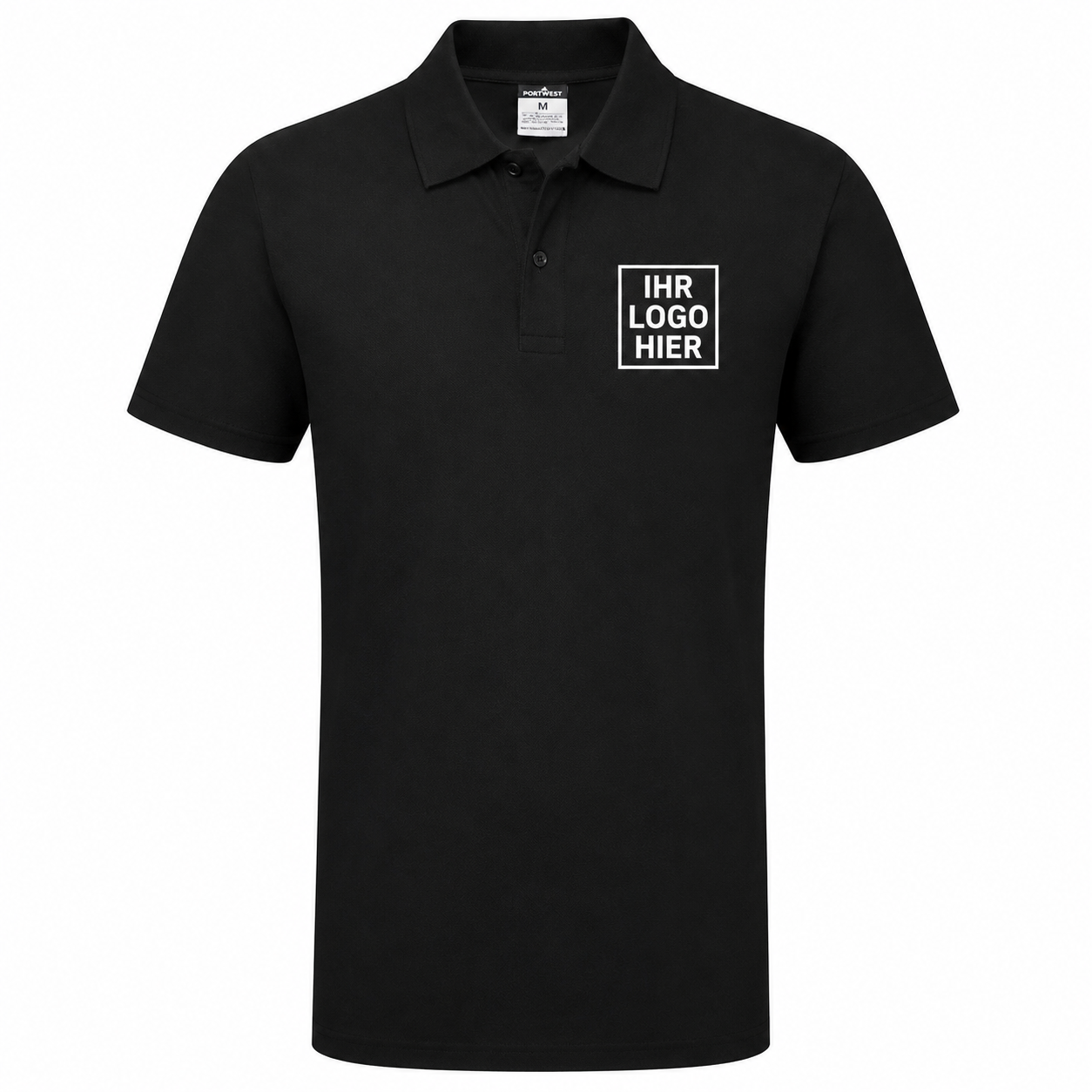 ES210B - ES1 Essential Polohemd S/S Schwarz