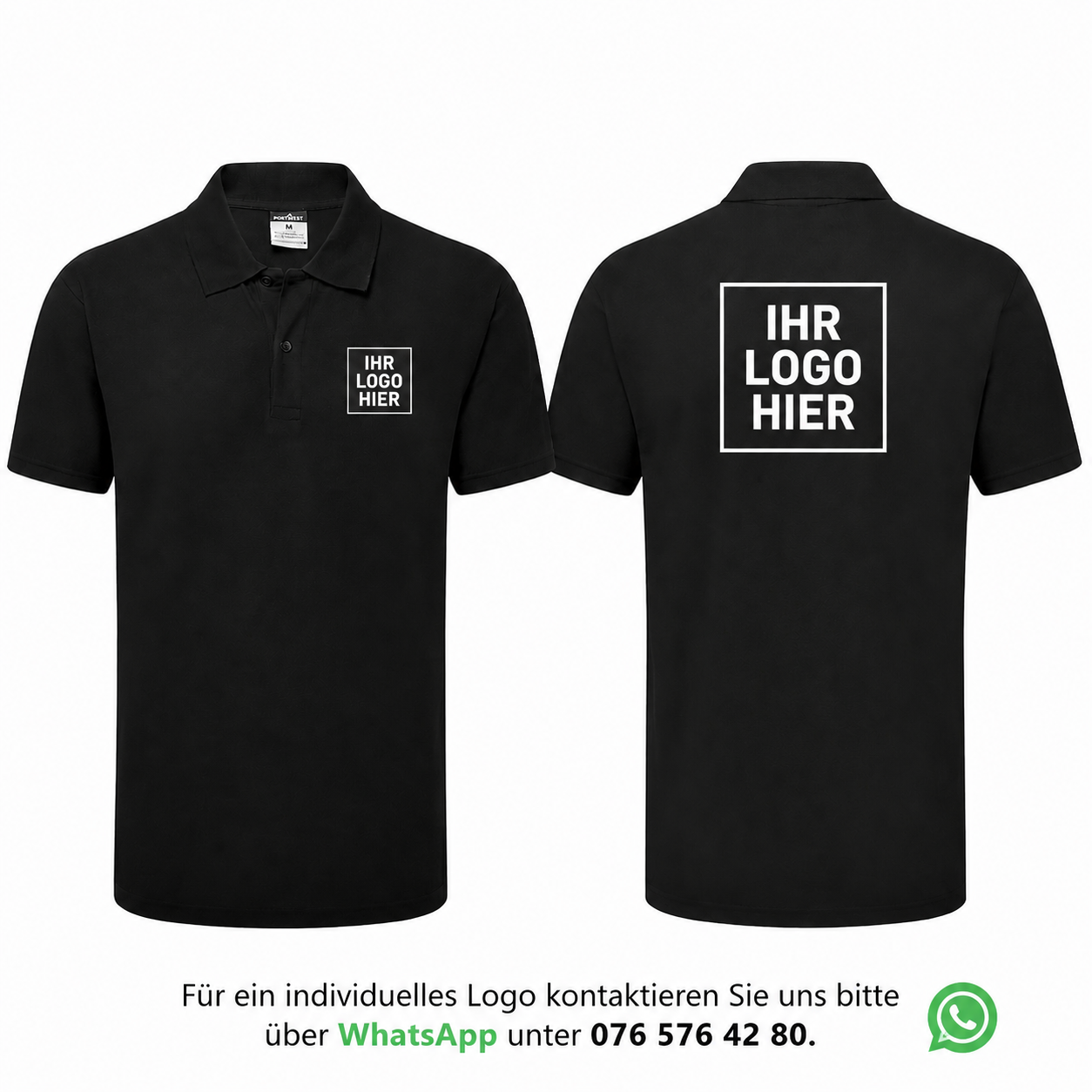 ES210B - ES1 Essential Polohemd S/S Schwarz