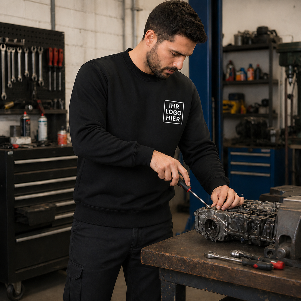 ES300B - ES1 Essential Sweatshirt Schwarz
