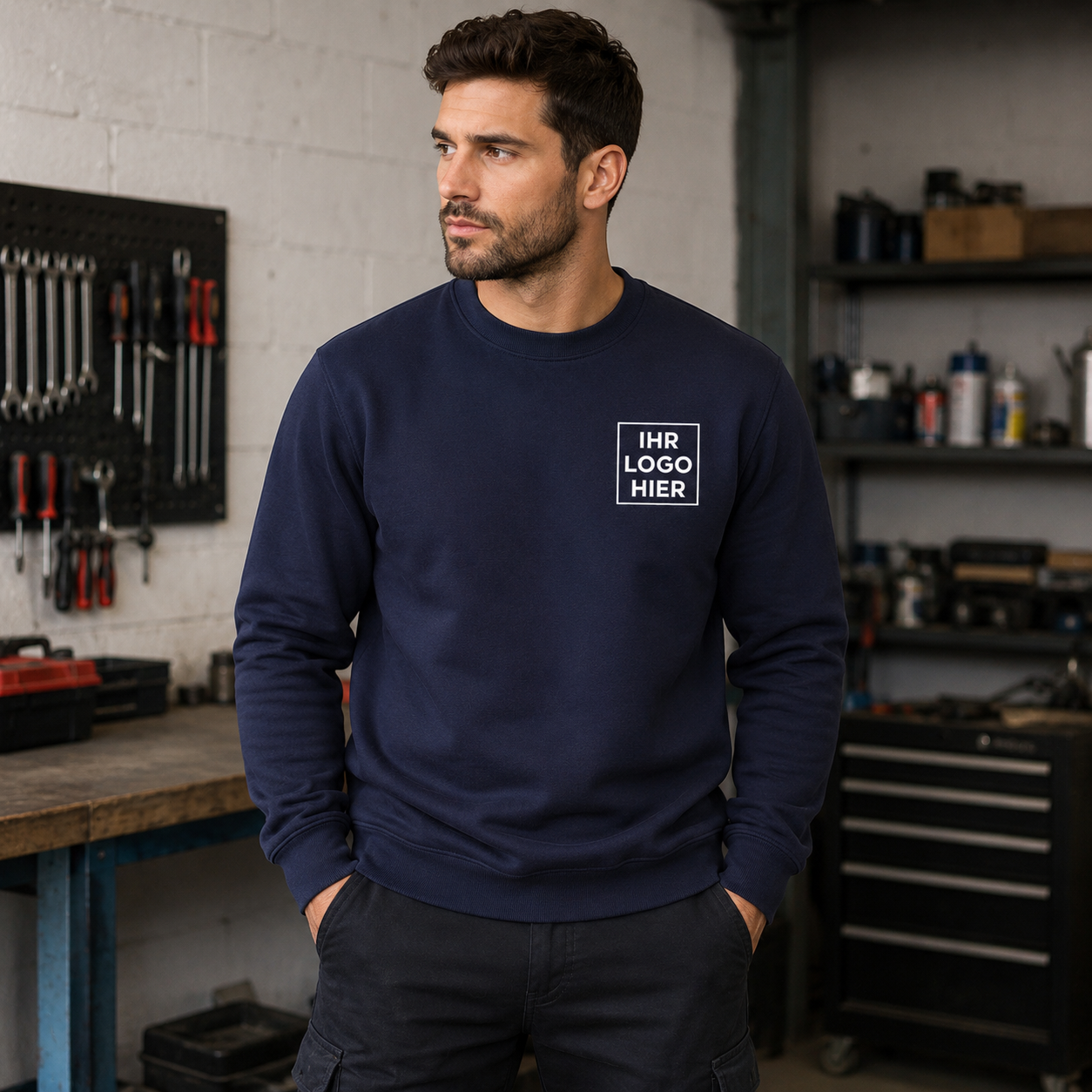 ES300N - ES1 Essential Sweatshirt Marine