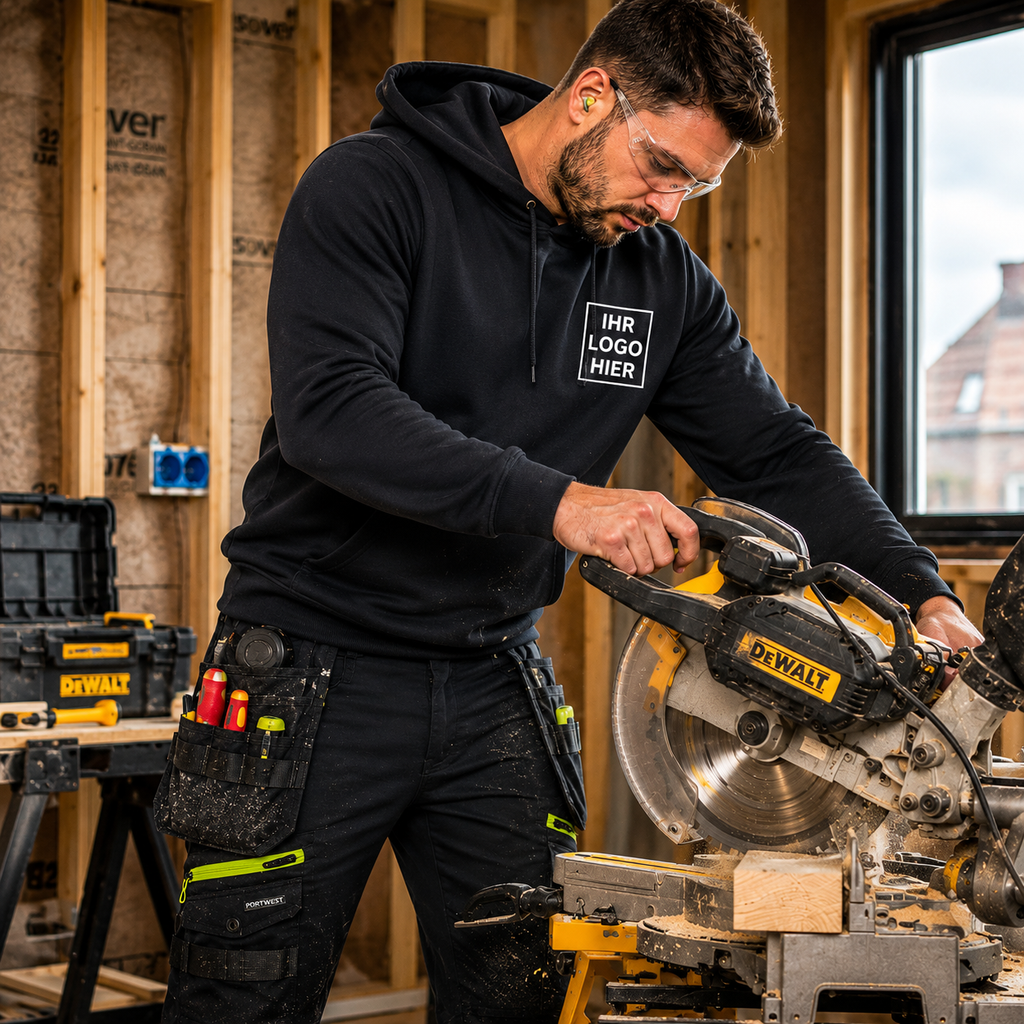 ES302B - ES1 Essential Hoodie Schwarz