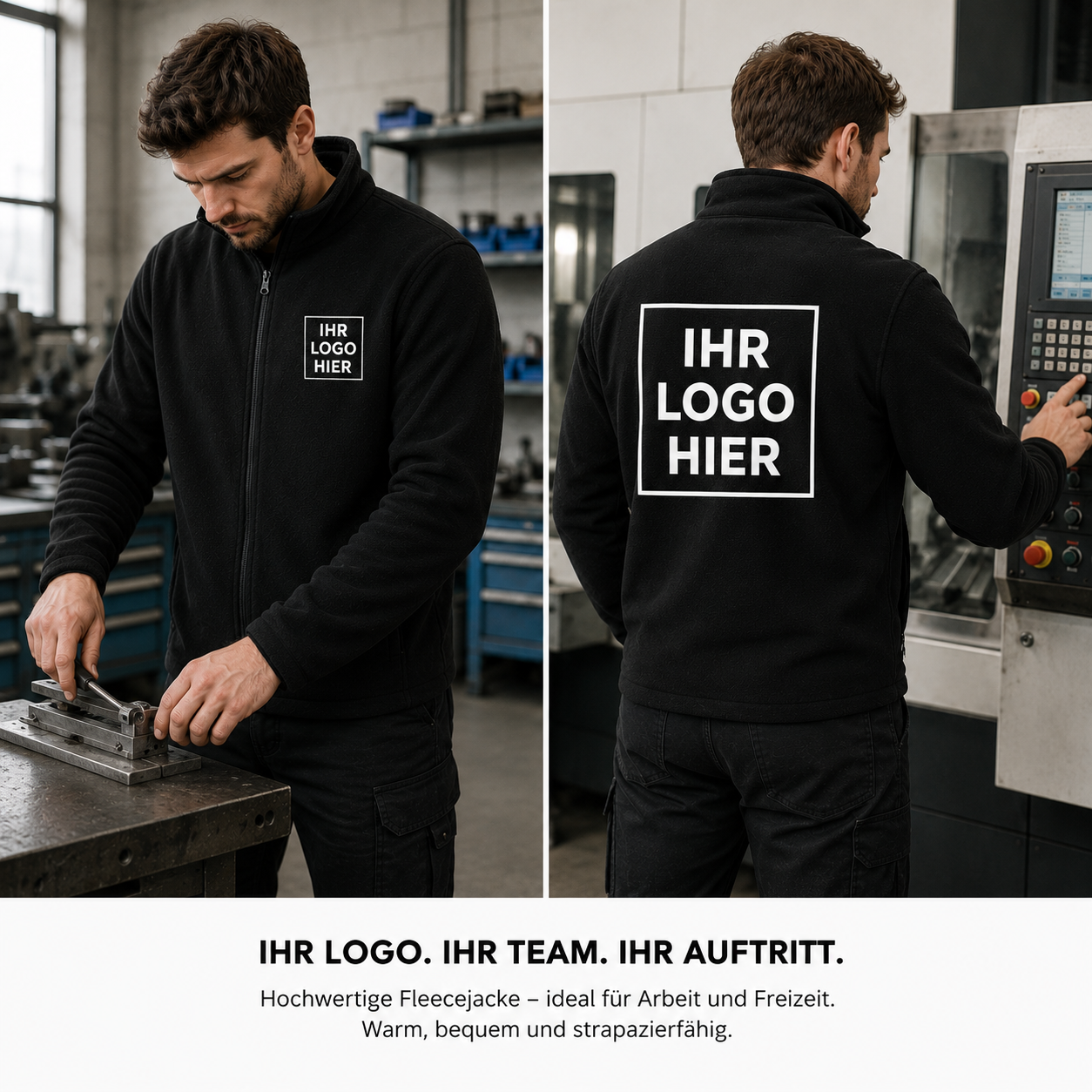 ES400B - ES1 Essential Fleece Schwarz