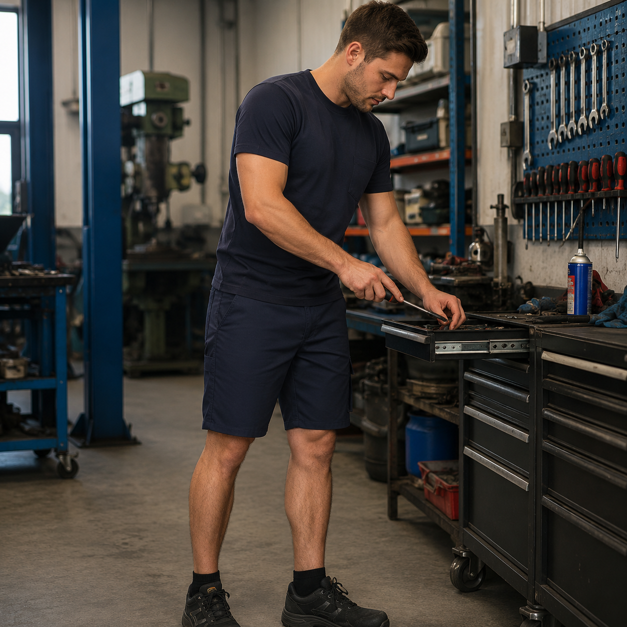 ES790N - ES1 Essential Work Shorts Marine