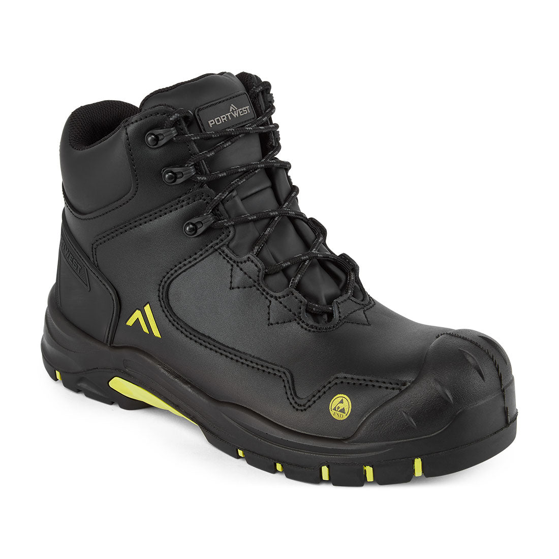 FC18BY - Bottes mi-montantes Apex Composite S3S ESD HRO SR SC FO Noir/Jaune