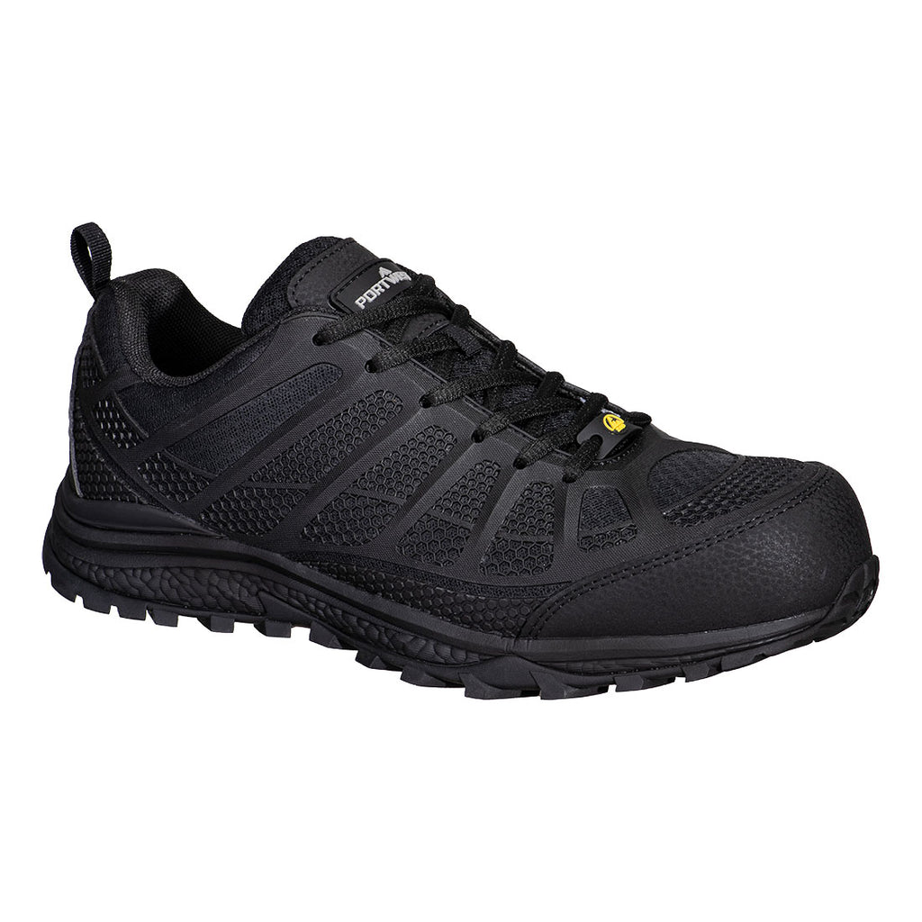 FT46 - Textilverbundstoff-Trainer S1PS ESD SR FO Schwarz