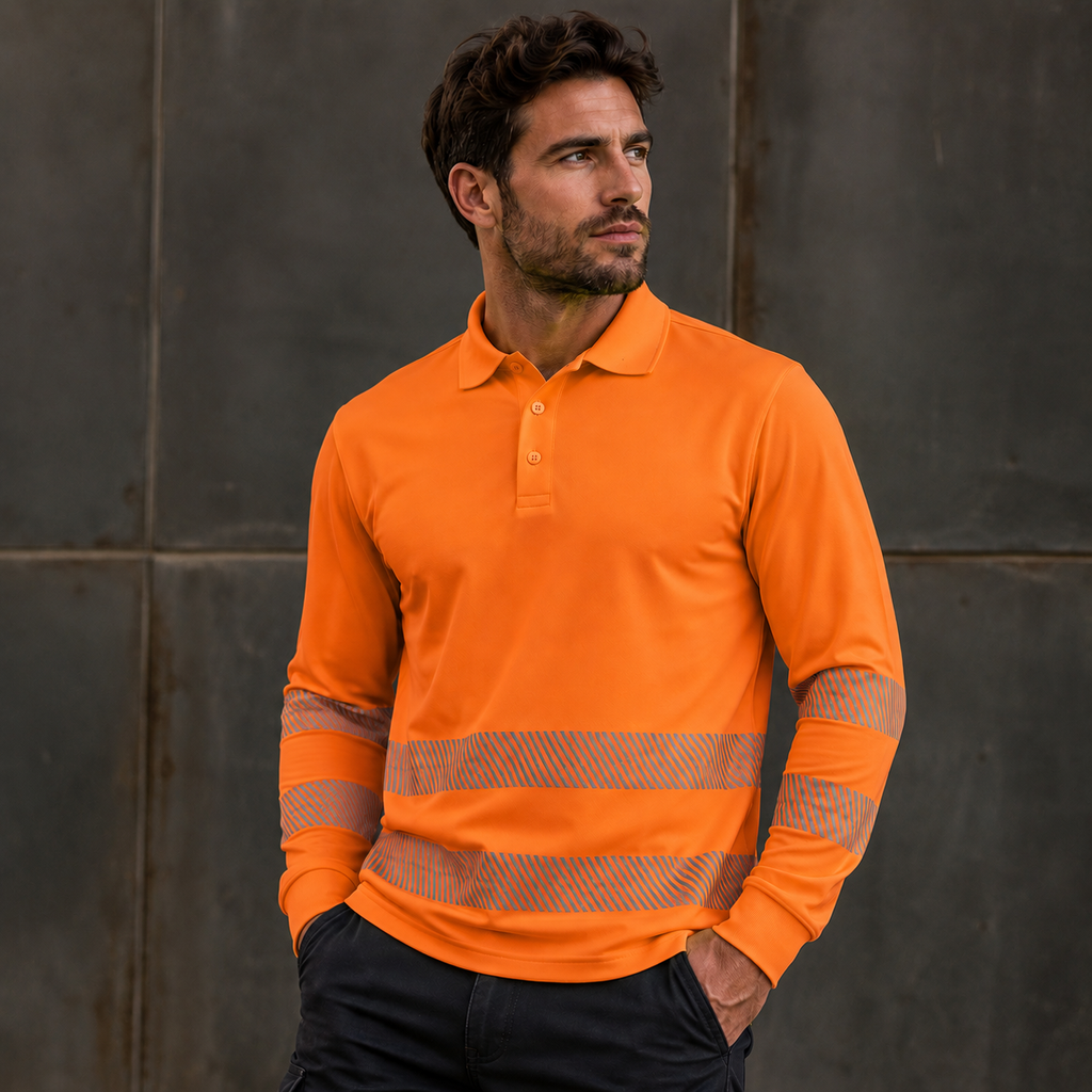 AV3 223 Poloshirt mit langen Ärmeln
