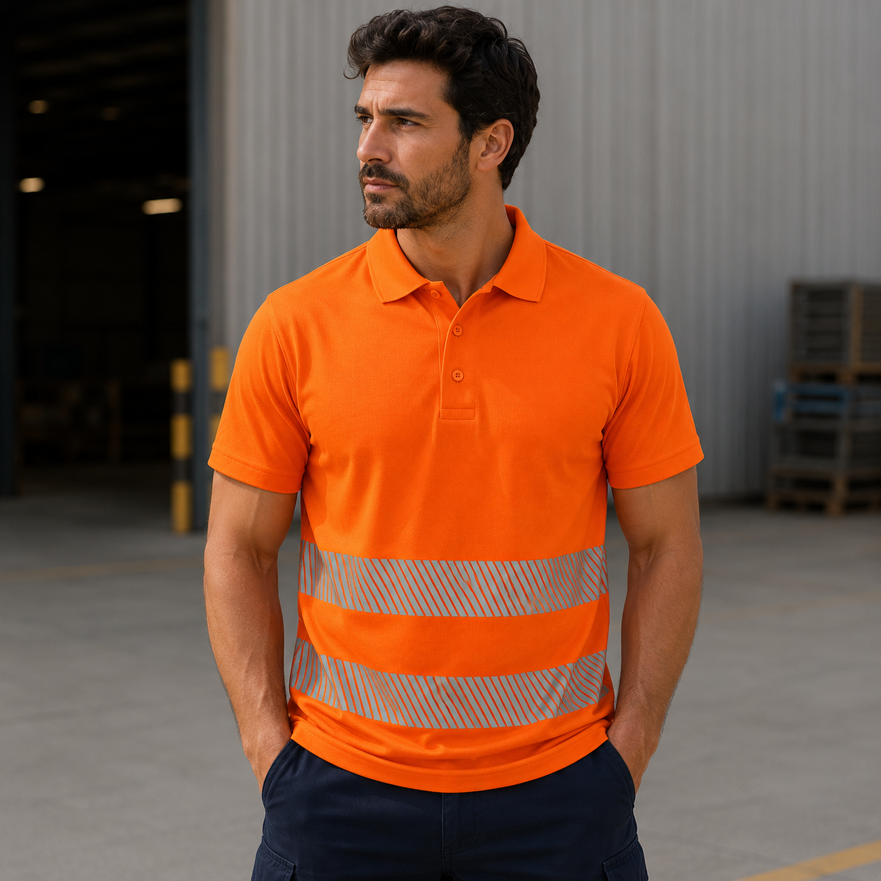 AV2 223 Poloshirt mit kurzen Ärmeln
