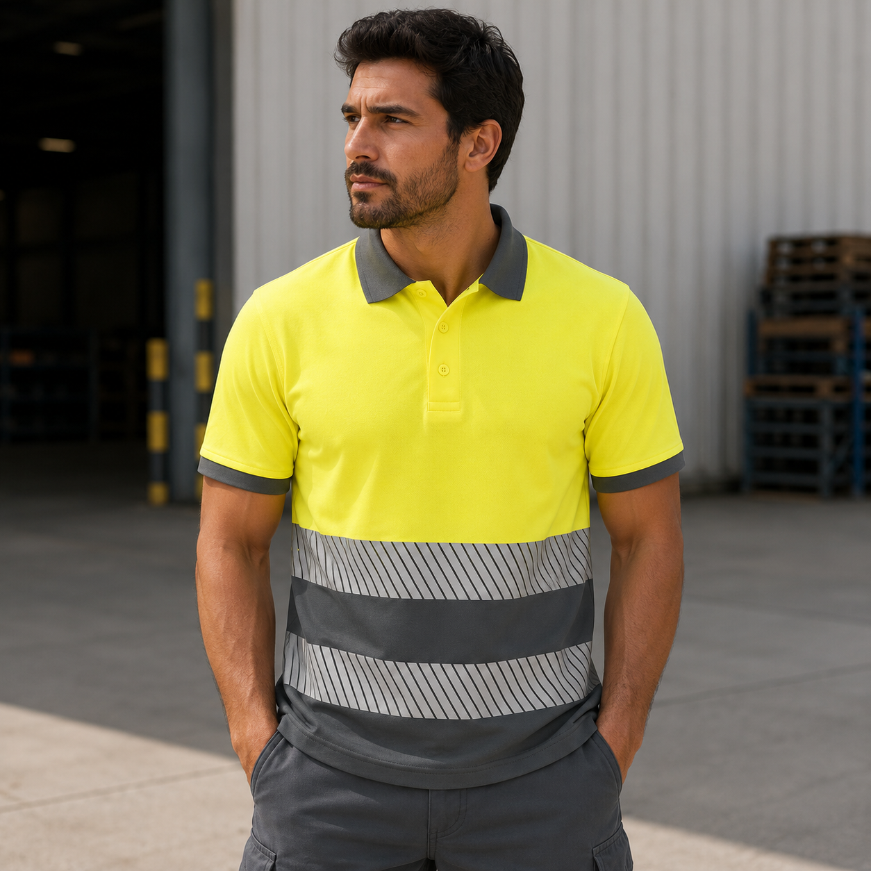 AV2 23221 Poloshirt mit kurzen Ärmeln