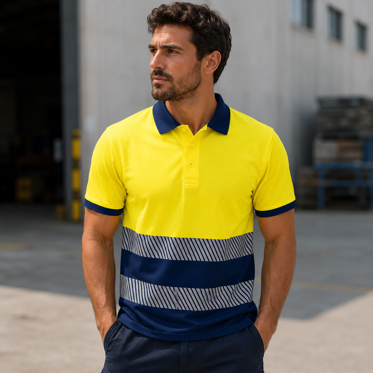 AV2 55221 Poloshirt mit kurzen Ärmeln