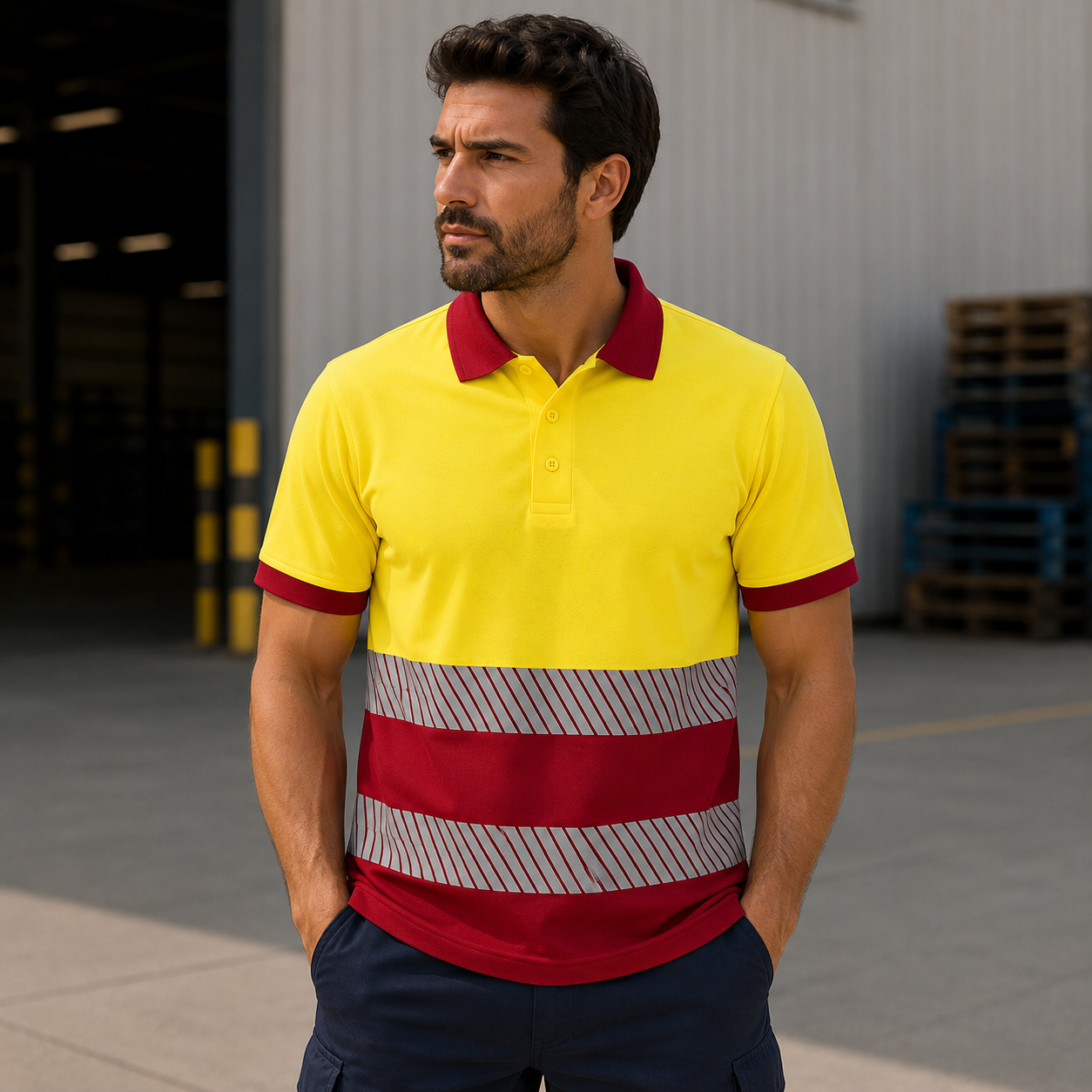 AV2 601221 Poloshirt mit kurzen Ärmeln