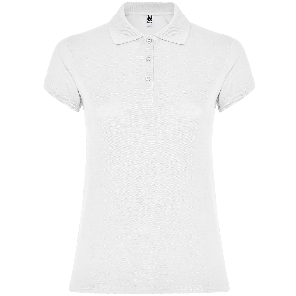 6634 - Polo ajusté en coton à manches courtes STAR WOMAN