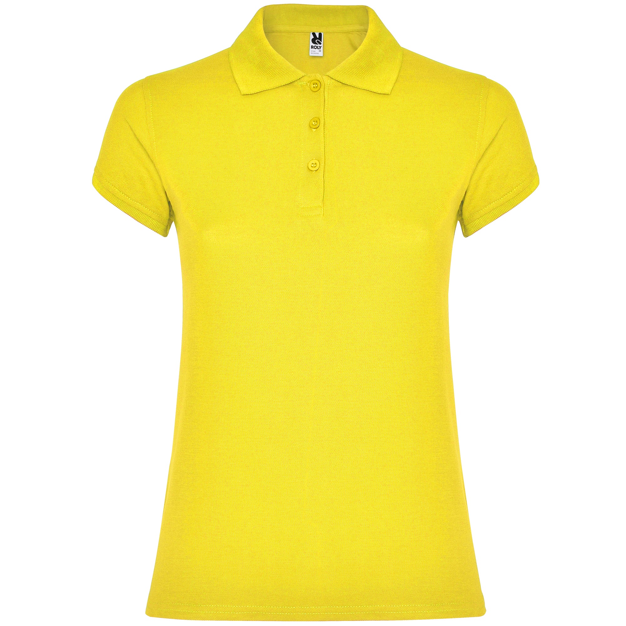 6634 - STAR WOMAN Fitted short-sleeved cotton polo shirt