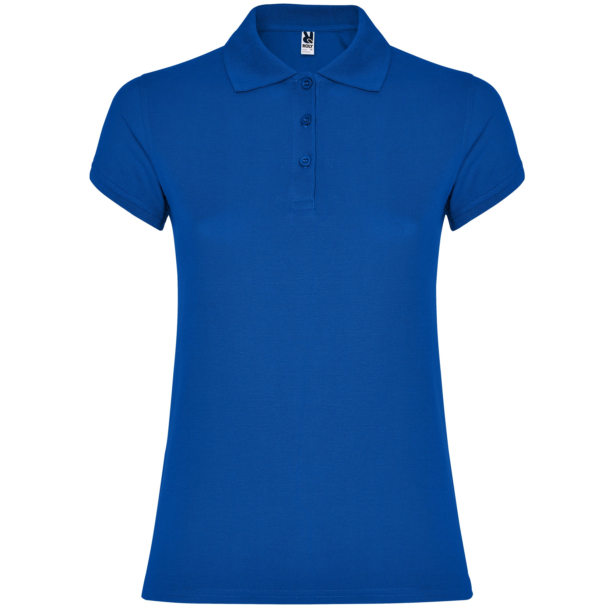 6634 - STAR WOMAN Fitted short-sleeved cotton polo shirt