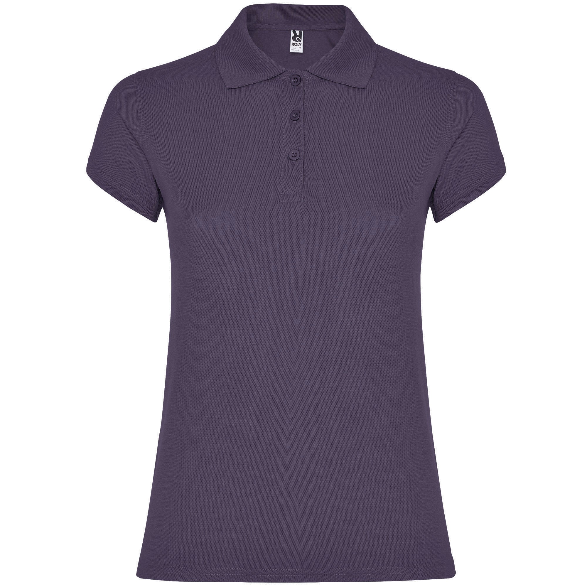 6634 - STAR WOMAN Fitted short-sleeved cotton polo shirt