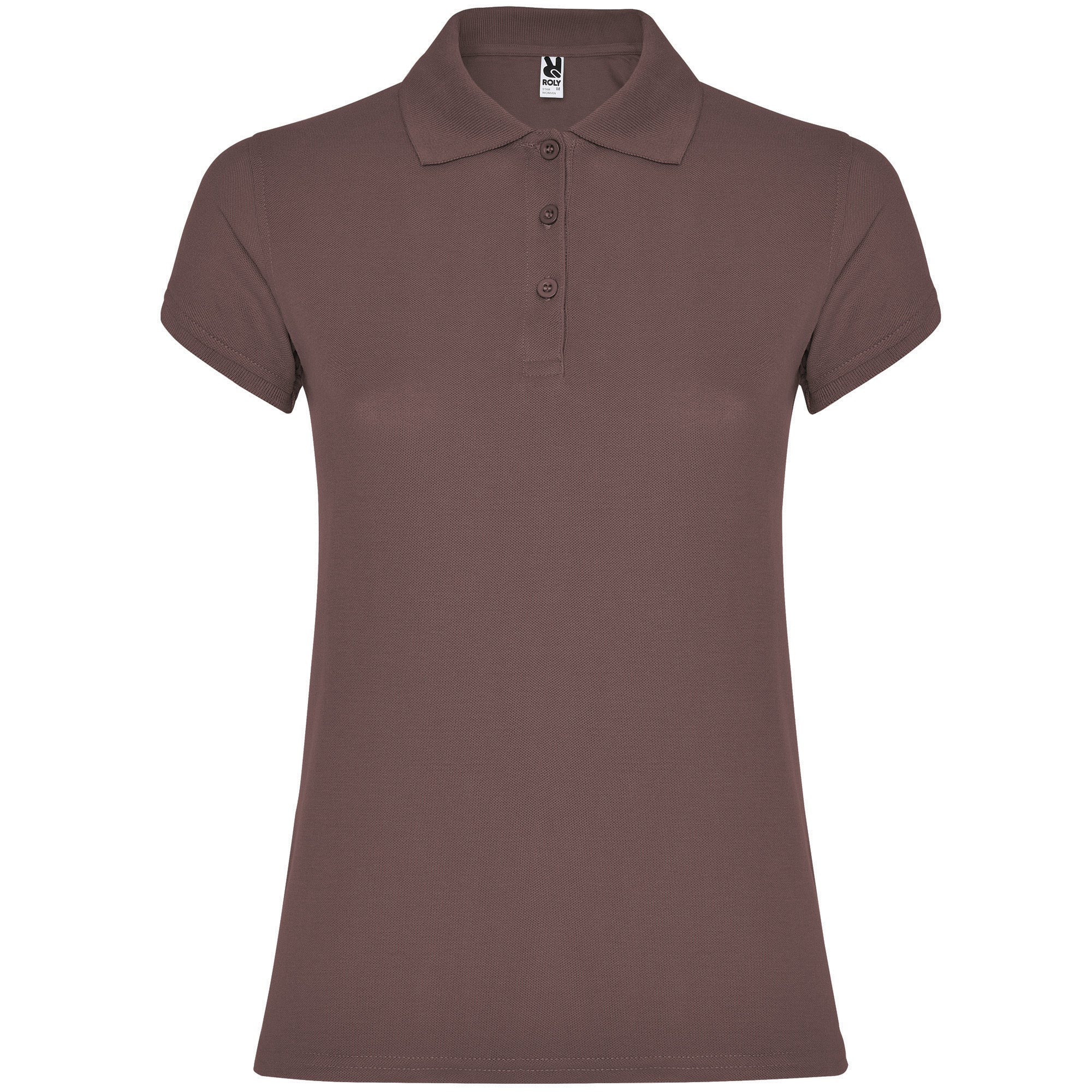 6634 - STAR WOMAN Fitted short-sleeved cotton polo shirt