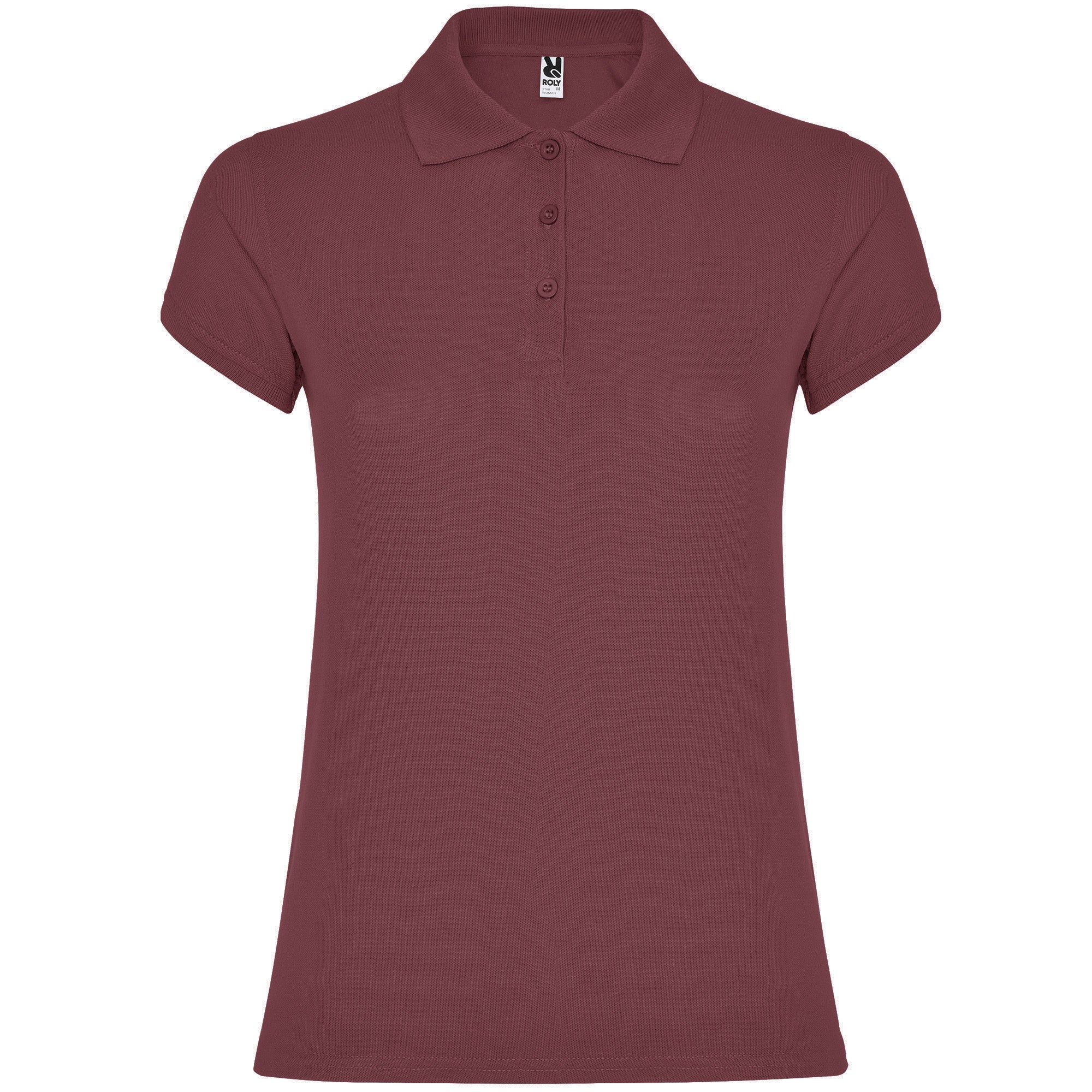 6634 - STAR WOMAN Fitted short-sleeved cotton polo shirt