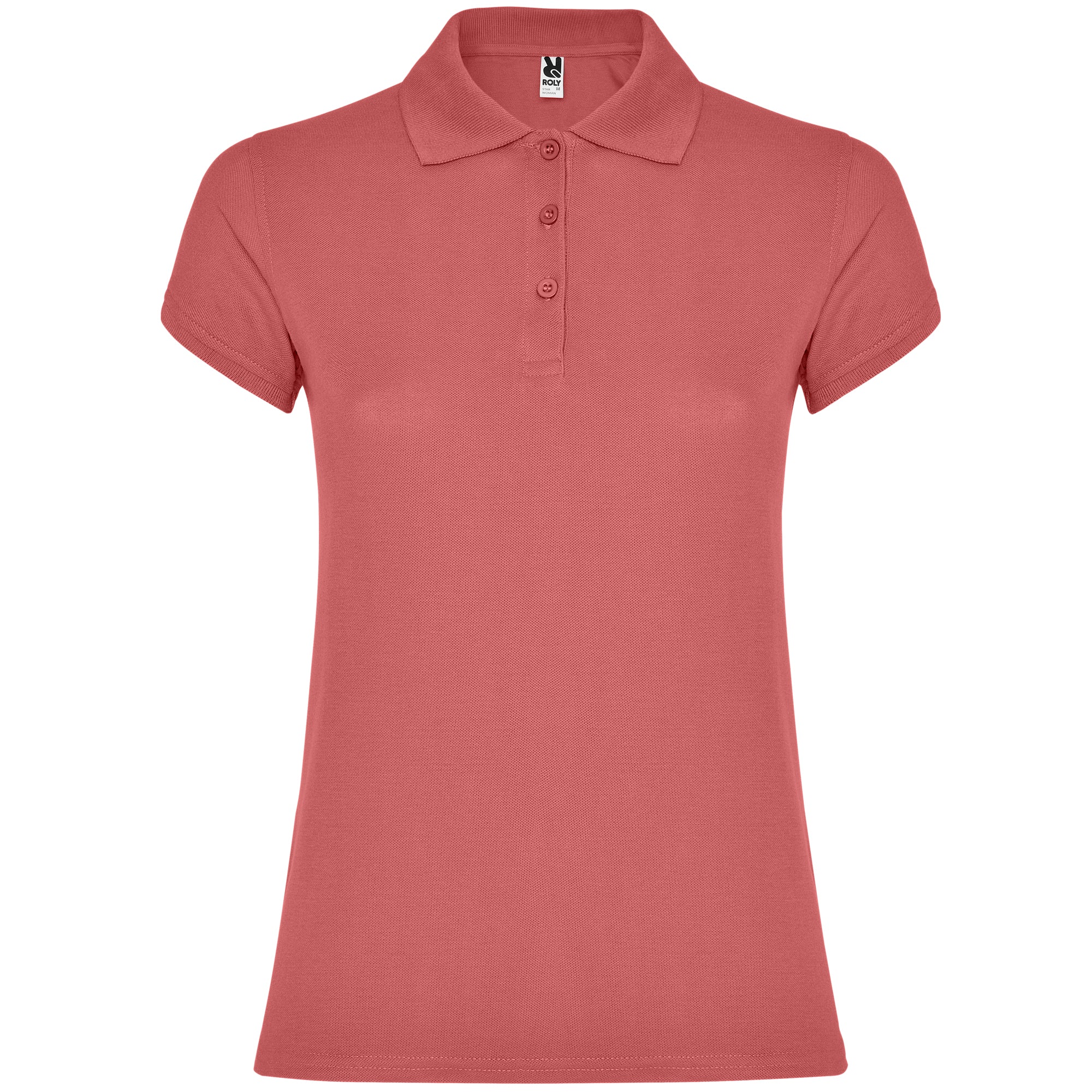 6634 - STAR WOMAN Fitted short-sleeved cotton polo shirt