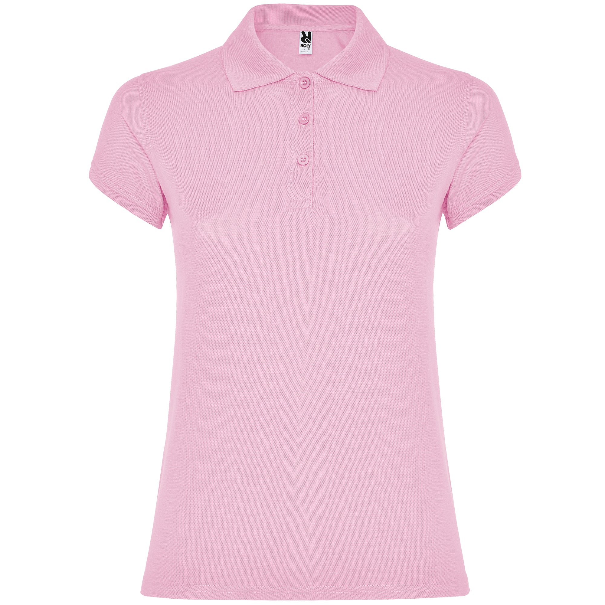 6634 - STAR WOMAN Fitted short-sleeved cotton polo shirt