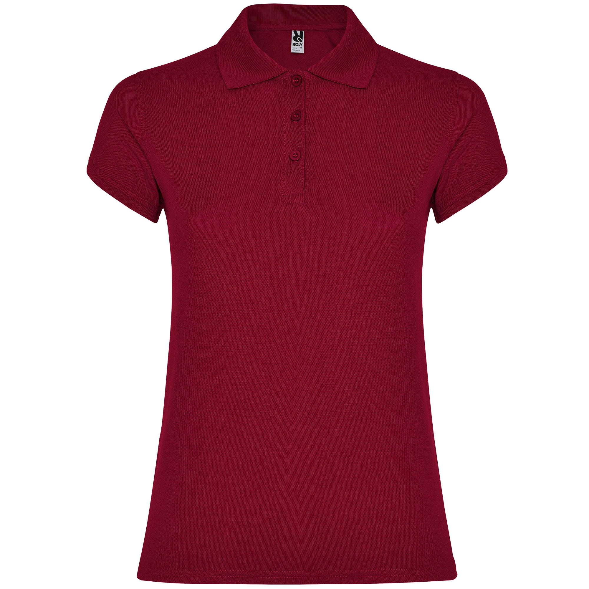 6634 - STAR WOMAN Fitted short-sleeved cotton polo shirt