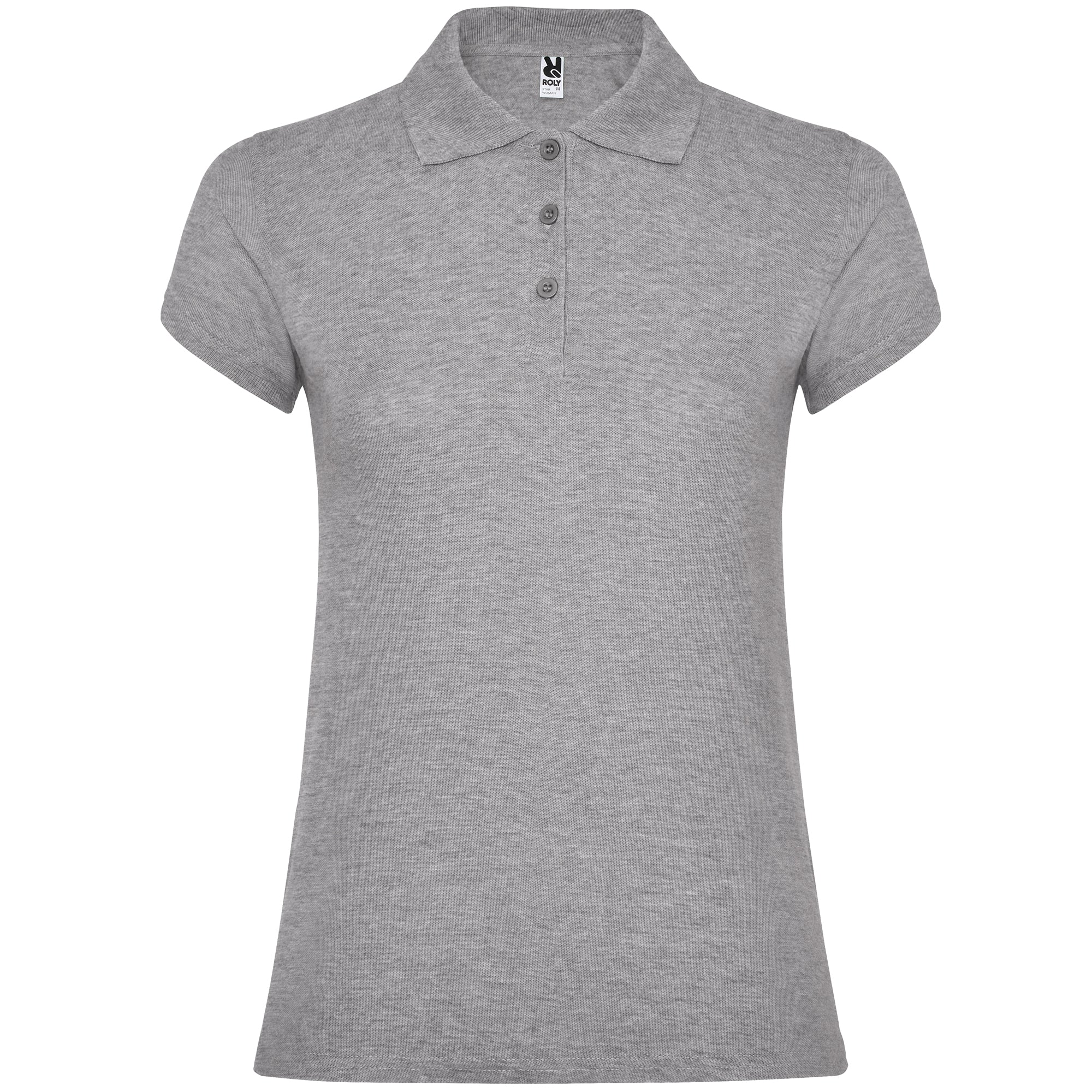 6634 - STAR WOMAN Fitted short-sleeved cotton polo shirt