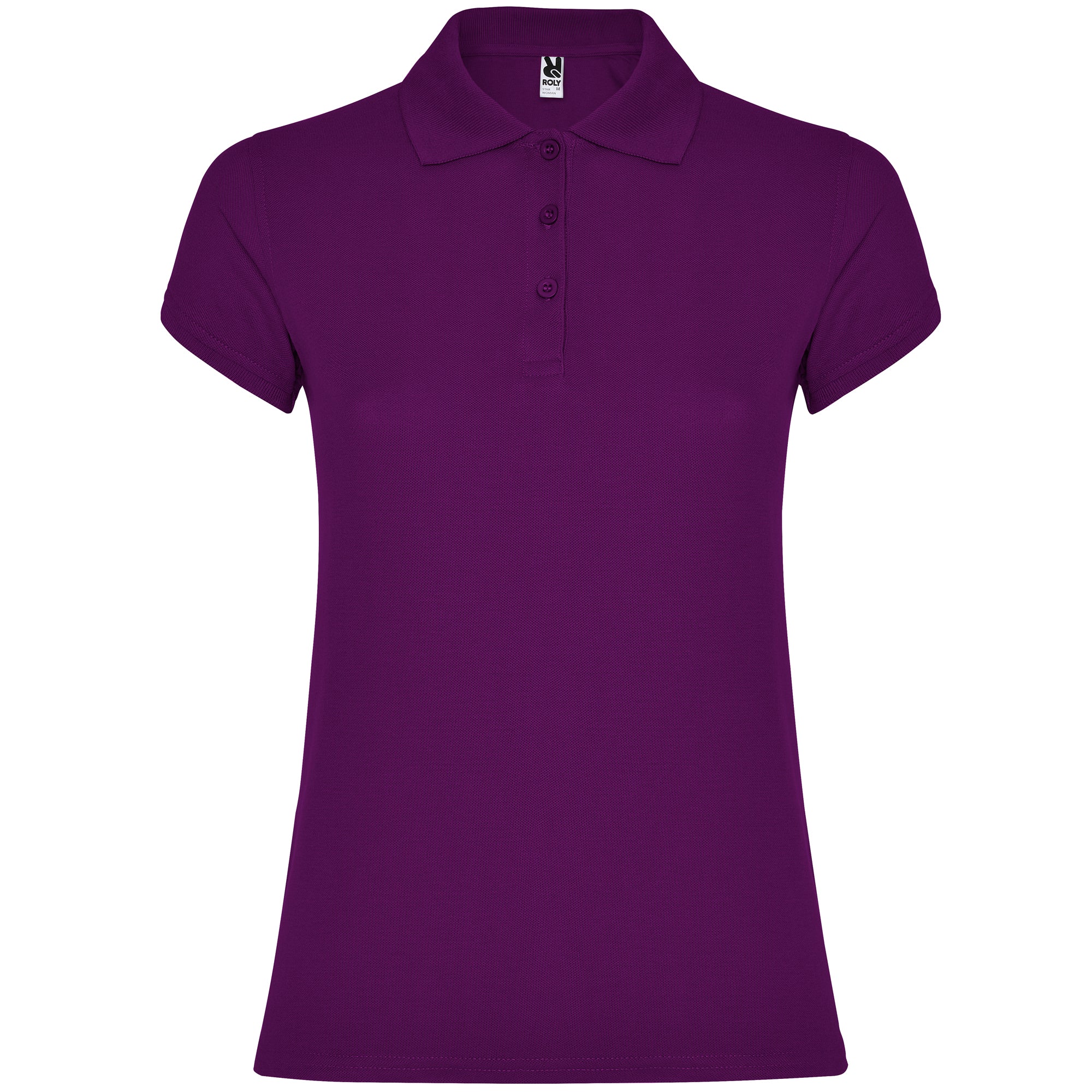 6634 - STAR WOMAN Fitted short-sleeved cotton polo shirt