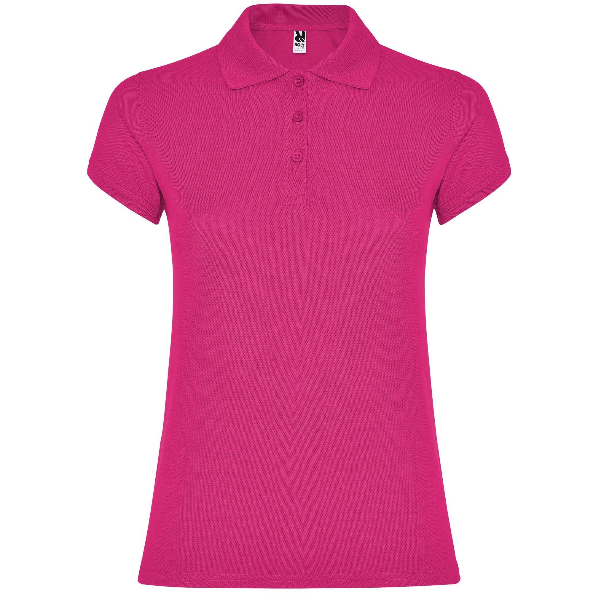 6634 - STAR WOMAN Fitted short-sleeved cotton polo shirt